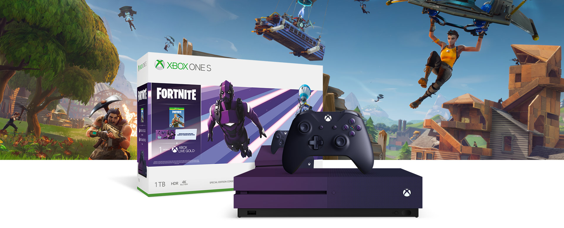 xbox one s 1tb fortnite special edition console