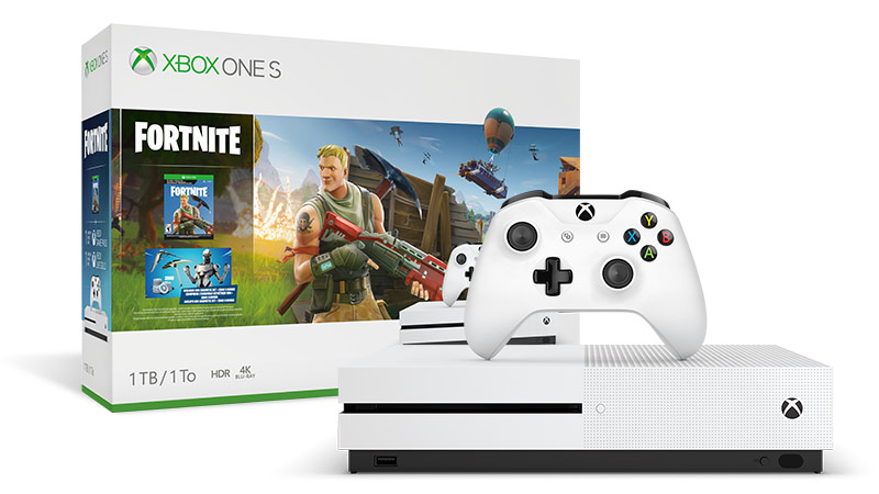 Fortnite Pou!   r Xbox One Xbox - image du pack xbox one s et sa manette fortnite