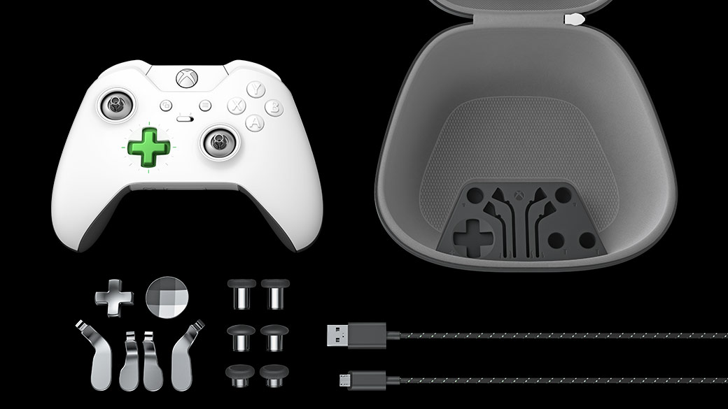 Xbox Elite 控制器的所有零件
