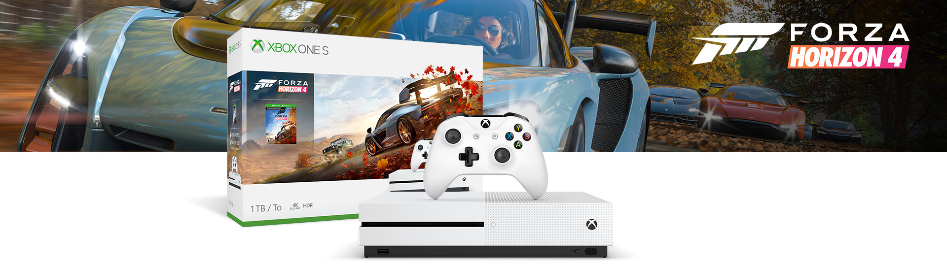 Xbox One S 1 TB (Forza Horizon 4 同梱版)