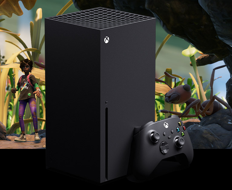 Консоль Xbox Series X с геймпадом