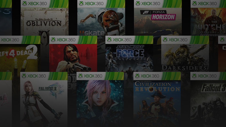 Collage van Xbox 360-games