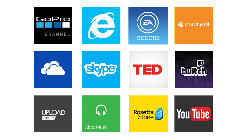 Tenha acesso a centenas de aplicativos e serviços em seu Xbox: filmes, música e jogos.