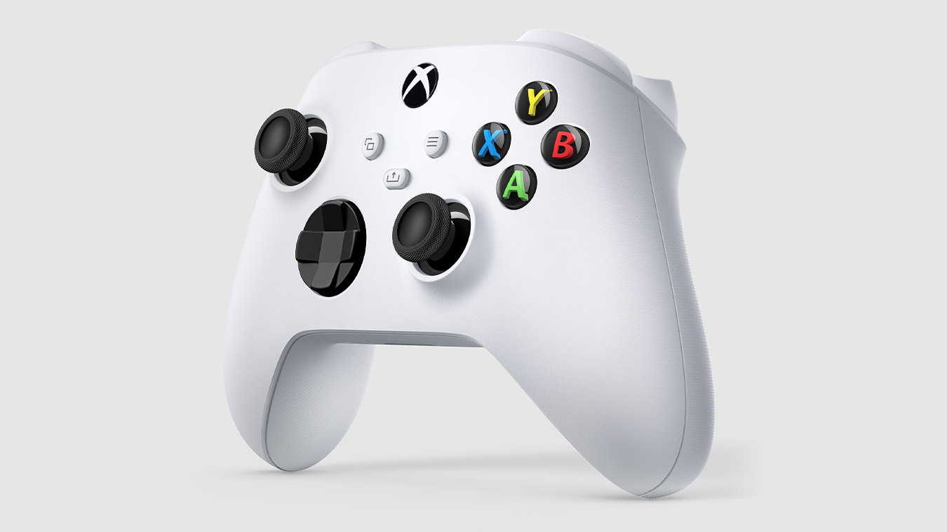 update main gallery with image: Xbox Kablosuz Oyun Kumandası Robot White'ın sağdan görünümü