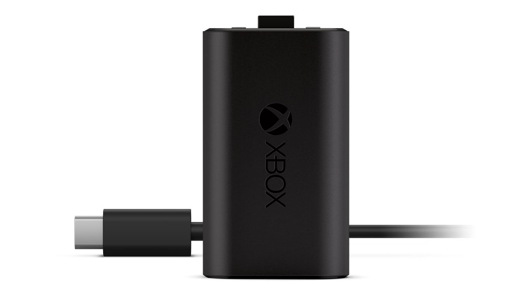 update main gallery with image: Xbox 充電式電池 + USB-C® 纜線的正面圖