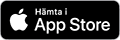 En knapp med Apple-logotypen och texten Hämta från App Store (Download on the App Store)
