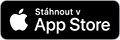 Tlačítko s logem Apple a textem Ke stažení v obchodě App Store
