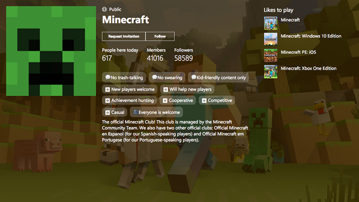 Minecraft Confirmation Xbox