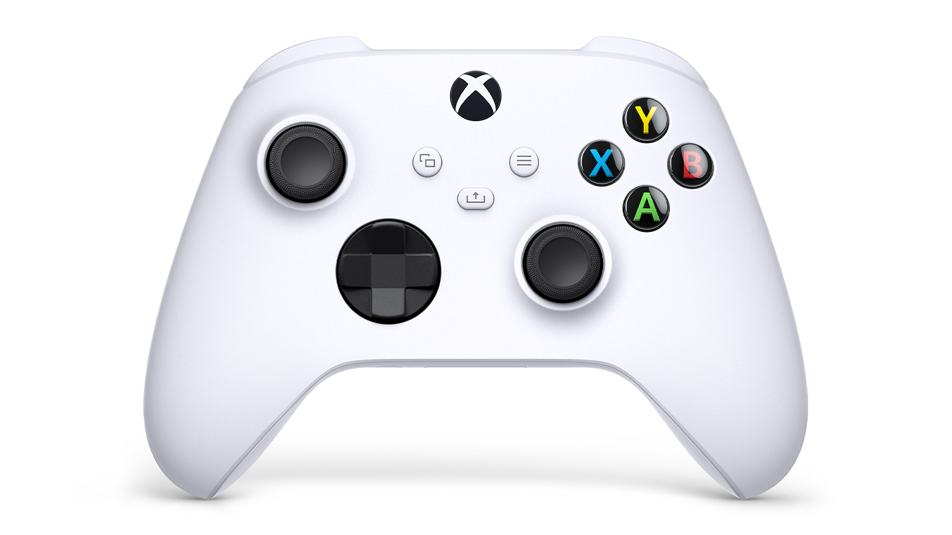 update main gallery with image: Xbox Kablosuz Oyun Kumandası Robot White'ın önden görünümü