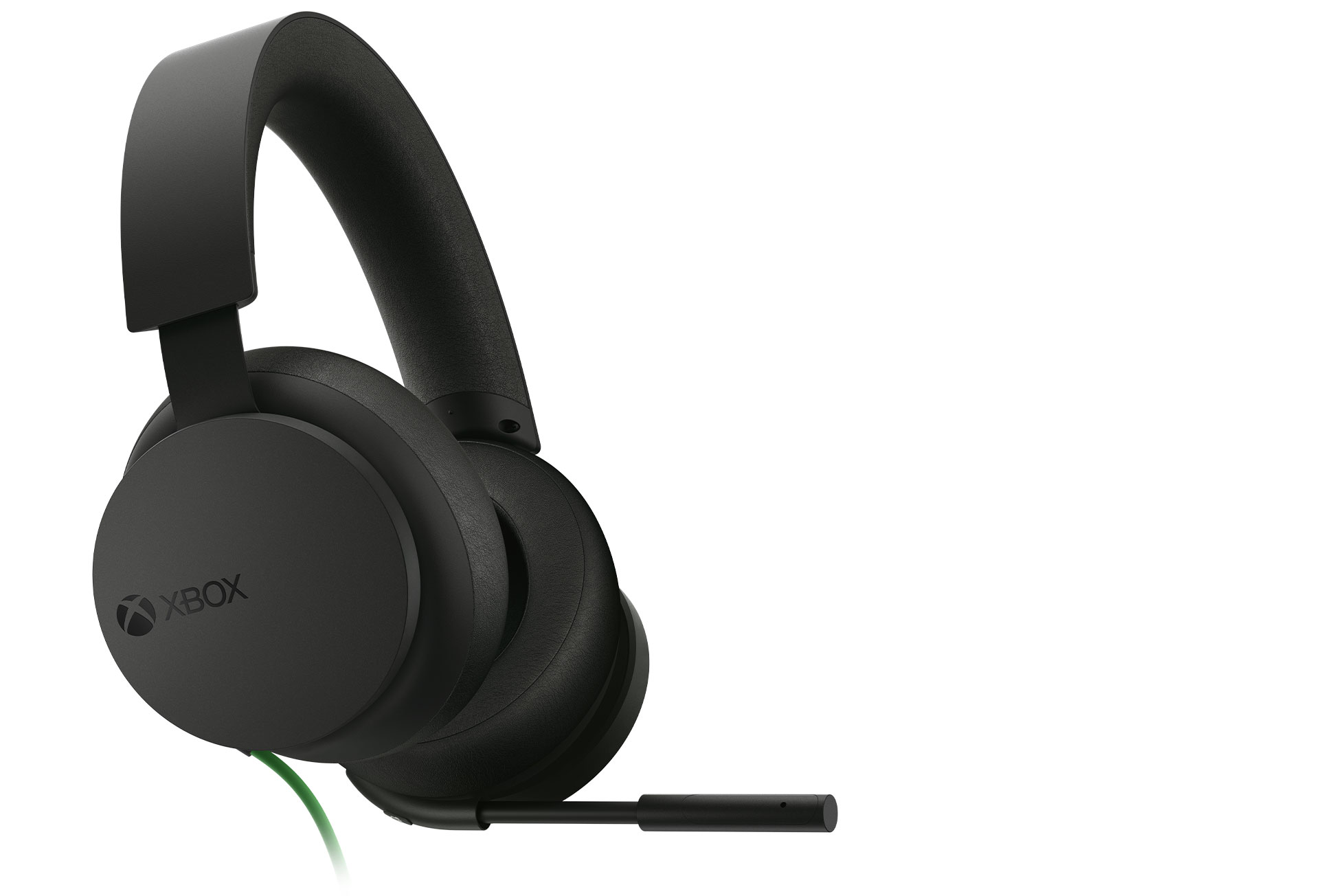 Xbox-kuulokemikrofoni kuvattuna viistosti oikealta