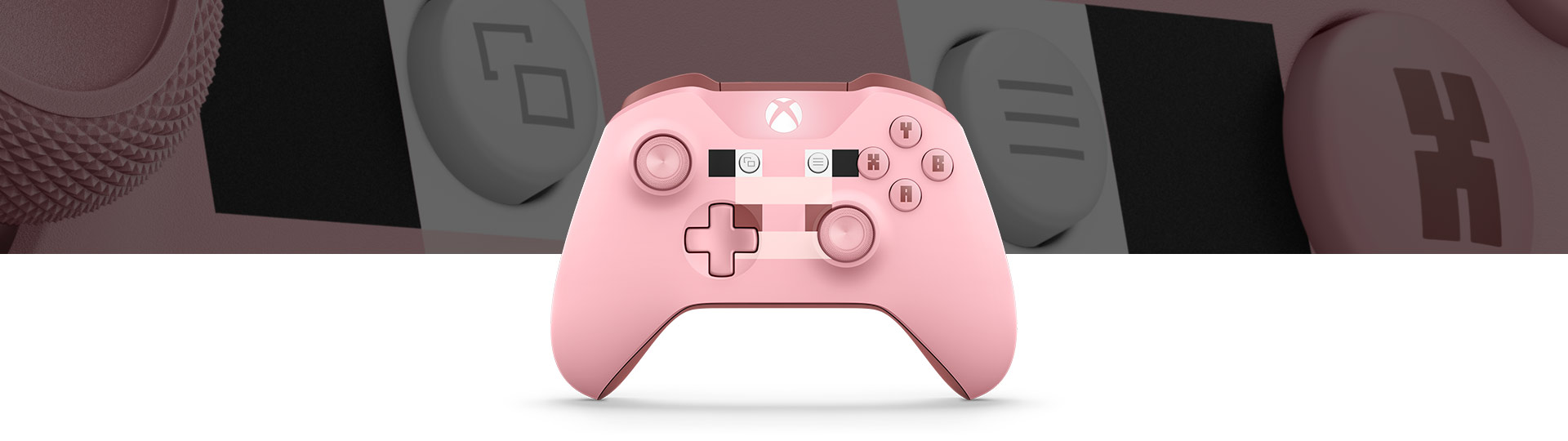 pink minecraft xbox controller