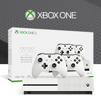 xbox one s 1tb console with 2 controllers