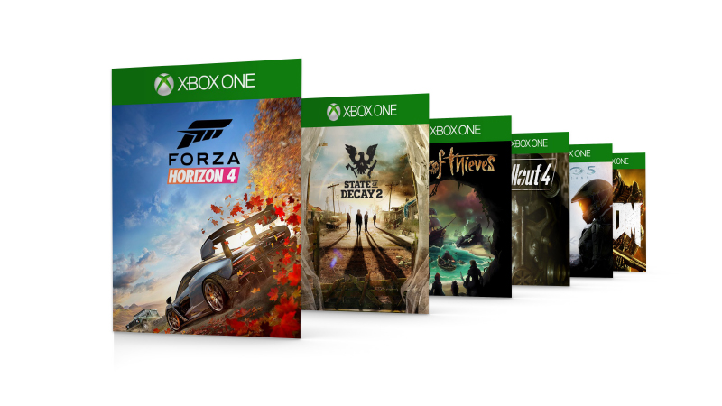 Imagen de algunos juegos disponibles con Xbox Game Pass